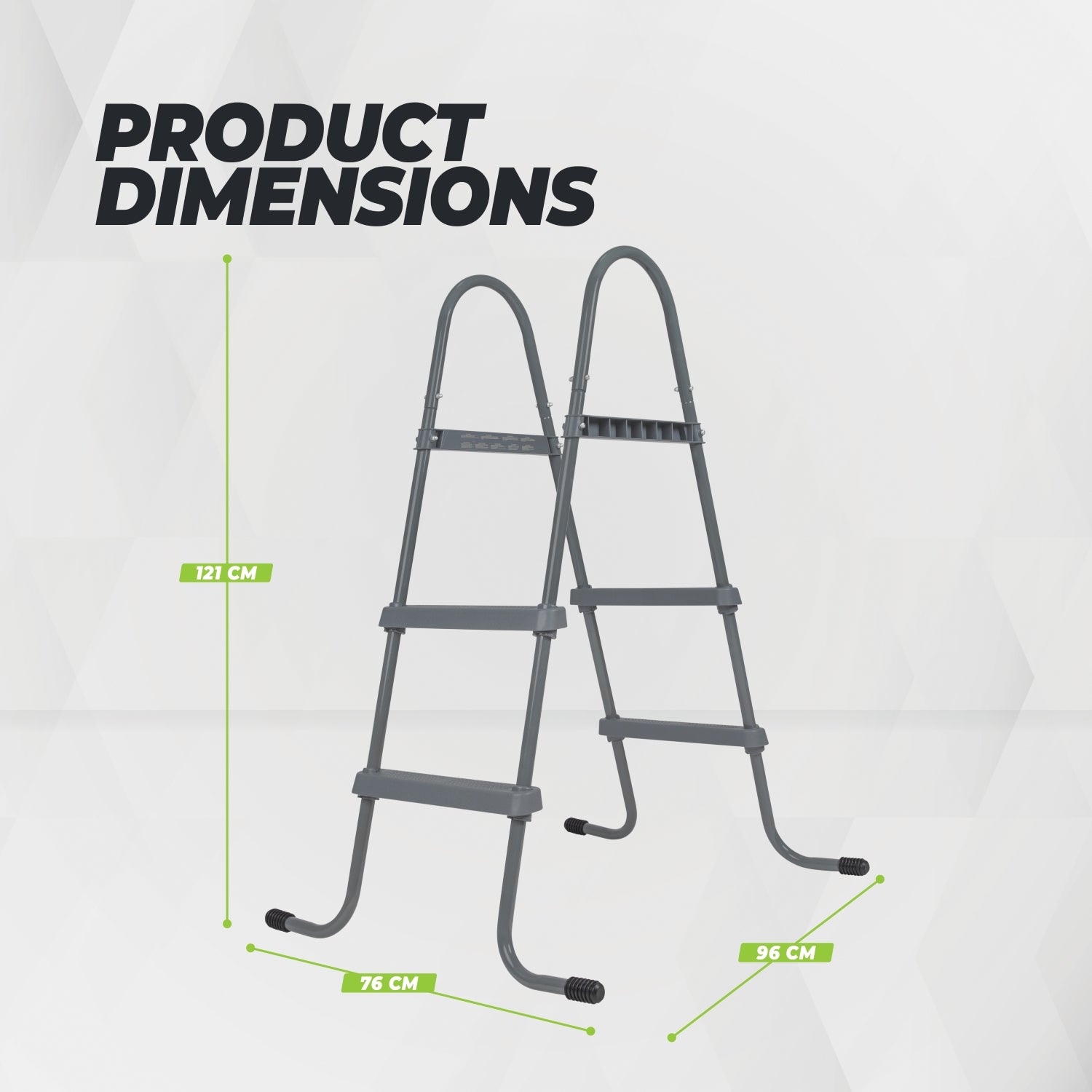 VirtuFit Zwembadtrap 84 cm - Universeel