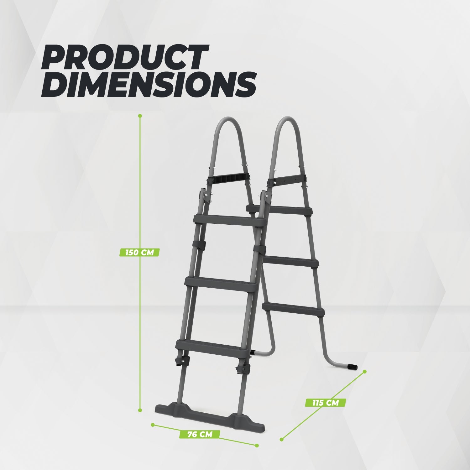 VirtuFit Zwembadtrap 100 cm - Universeel