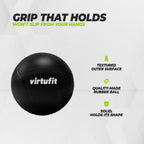 VirtuFit Medizinball Pro - Medizinball - 2 kg - Gummi - Schwarz