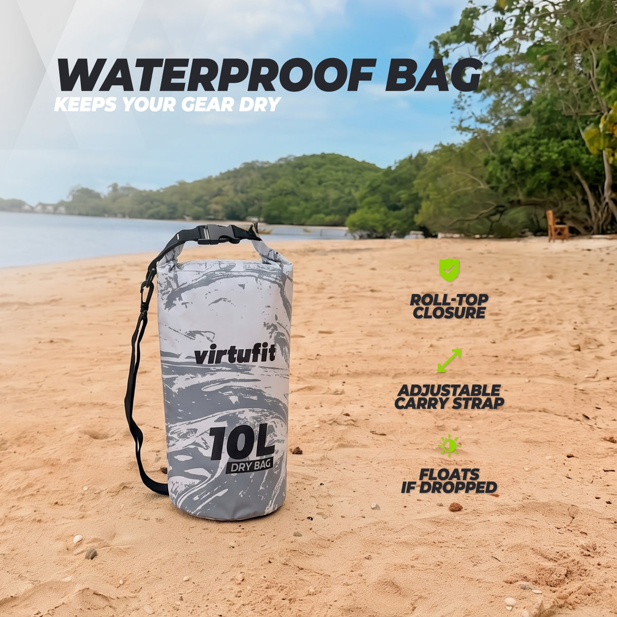 VirtuFit Dry Bag 10L - Wasserfeste Tasche