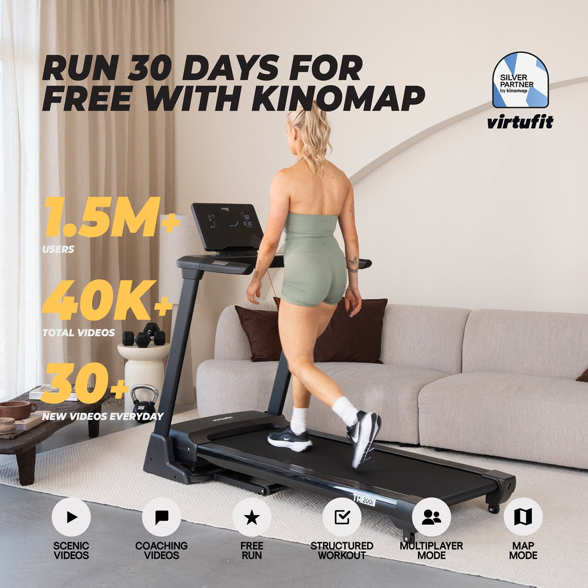 VirtuFit TR90i Laufband - klappbar - für zu Hause (2026 Modell)