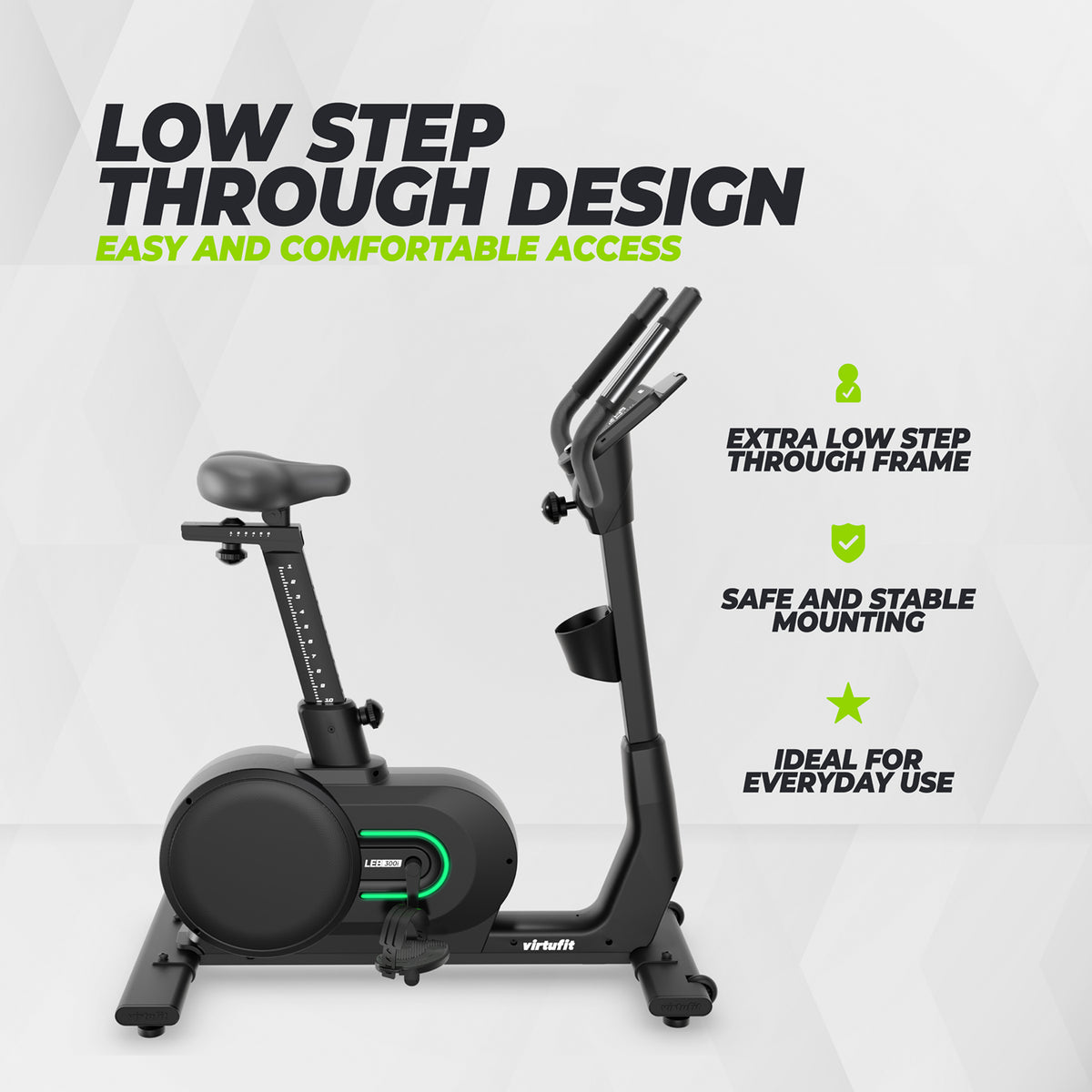 VirtuFit LEB300i Low Entry Bike - Ergometer-Heimtrainer - Ausstellungsmodell
