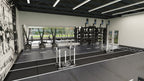 Centr x HYROX Perform Turf - 2 banen met eind zones - met logo