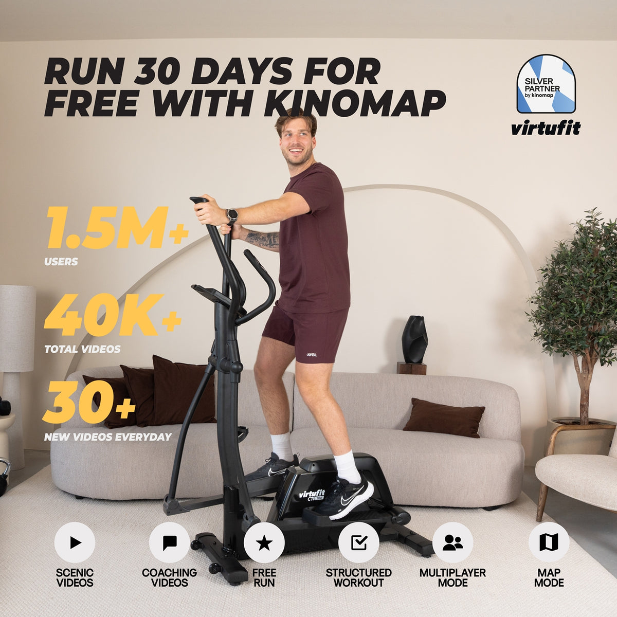 VirtuFit iConsole Total Fit Ergometer Crosstrainer