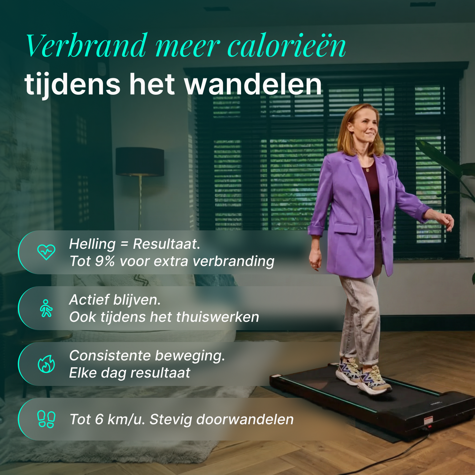 Dreaver Elevate One Walkingpad - met Stappenteller