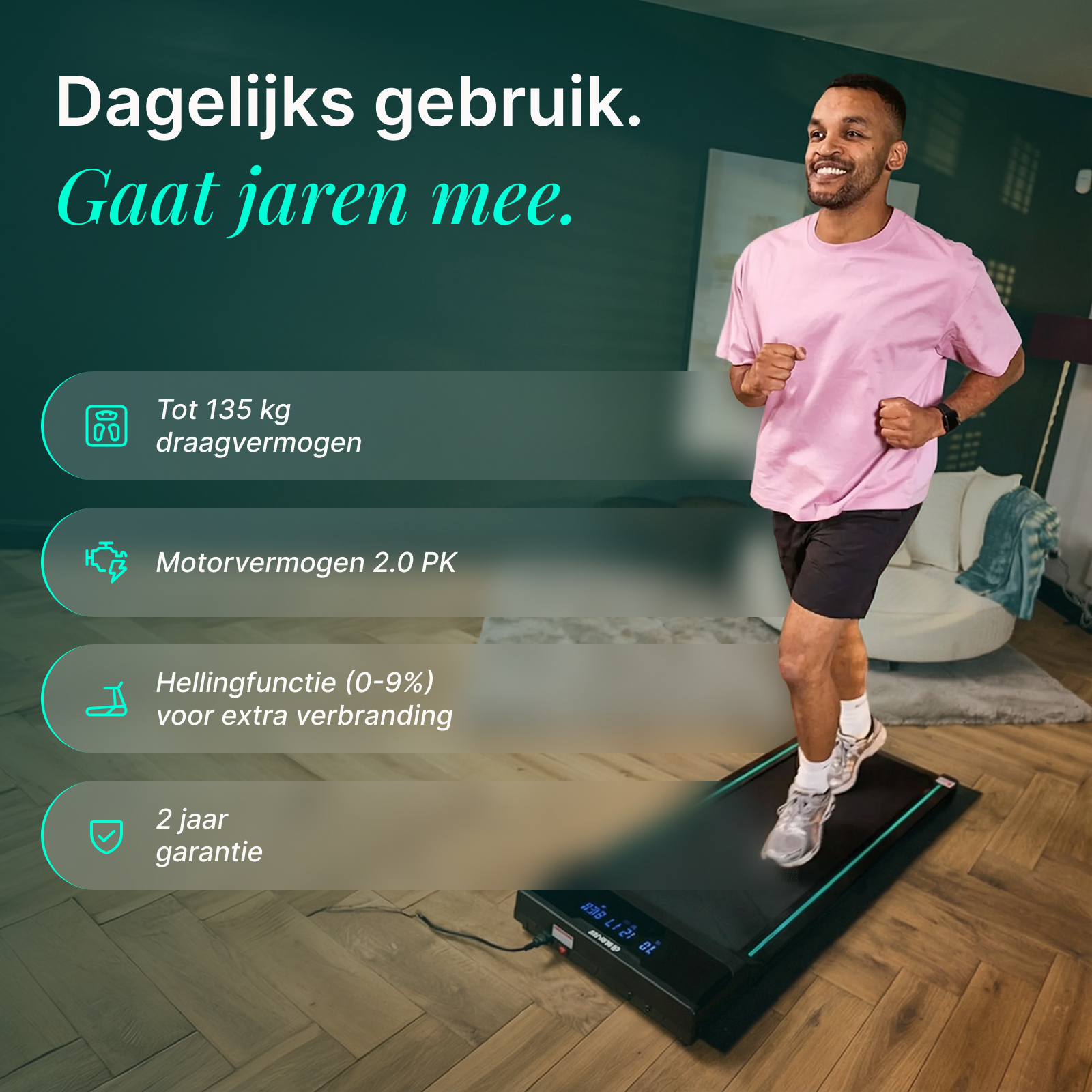 Dreaver Elevate One Walkingpad - met Stappenteller