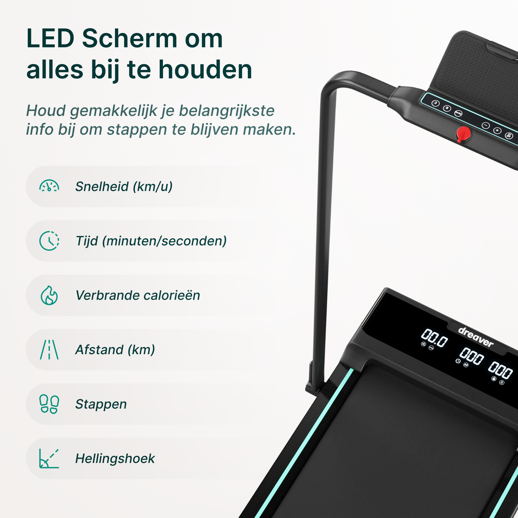 Dreaver Elevate Pro Loopband - Inklapbaar - Voor Thuis