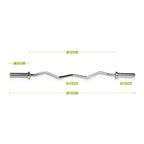 VirtuFit Olympische EZ Curl Bar - Langhantel - 120 cm
