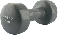 HMS Gietijzeren Dumbbell met Vinyl Coating - 5 kg