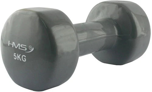 HMS Gietijzeren Dumbbell met Vinyl Coating - 5 kg