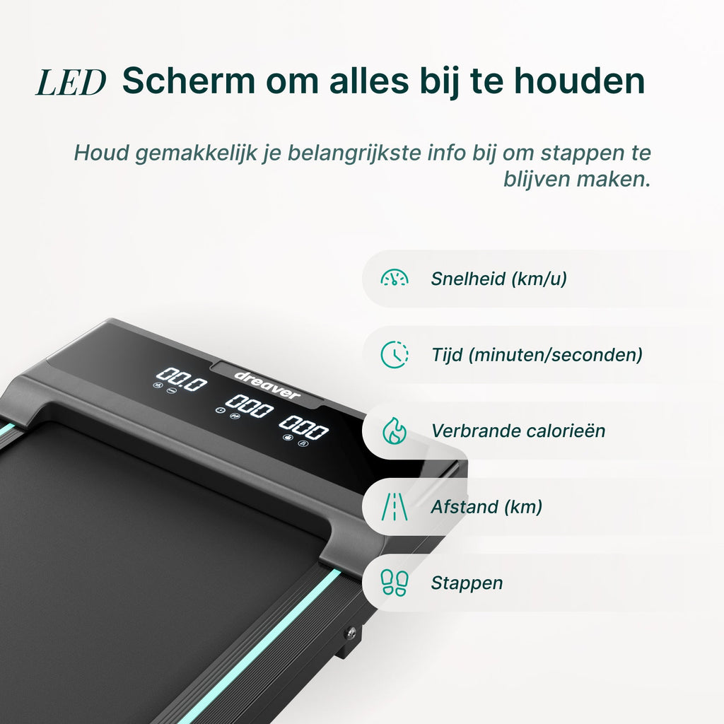 Dreaver Motion One Walkingpad - met Stappenteller