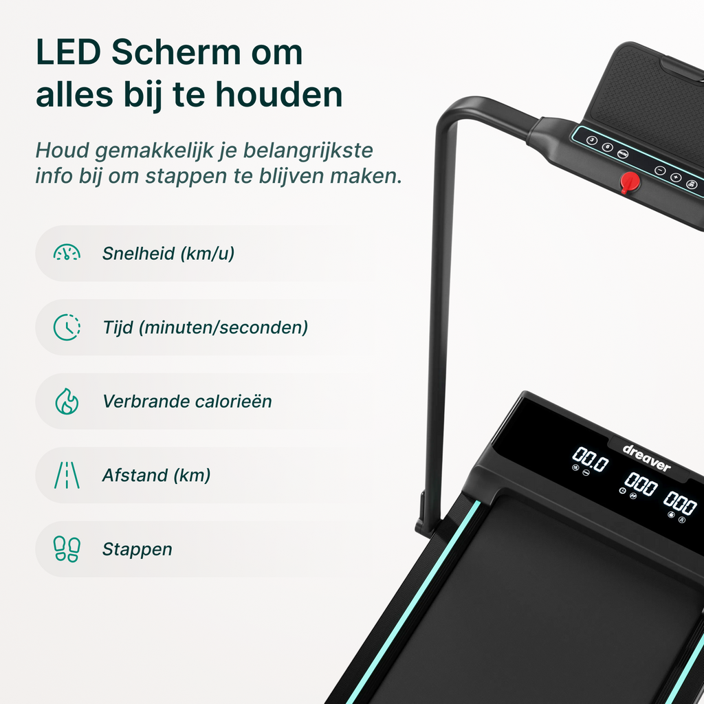 Dreaver Motion Pro Loopband - Inklapbaar - Voor Thuis