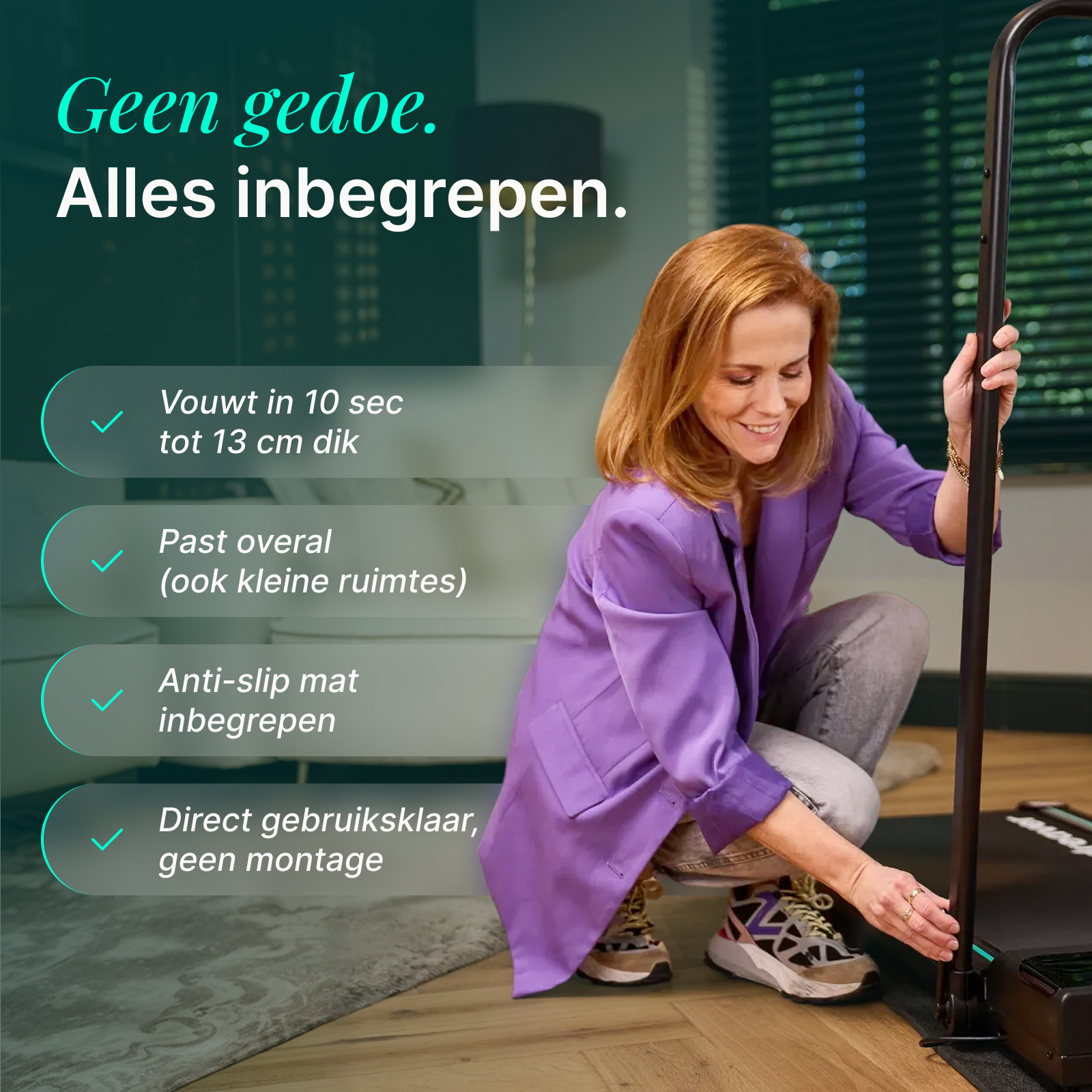 Dreaver Motion Pro Loopband - Inklapbaar - Voor Thuis