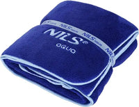 NILS Aqua Microvezel Badstof Handdoek - Donkerblauw - 160 x 80 cm