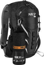 NILS Aqua Microvezel Handdoek - Zwart/Oranje - 180 x 100 cm