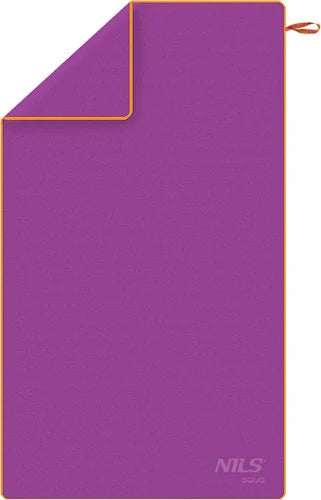 NILS Aqua Microvezel Handdoek - Paars - 180 x 100 cm