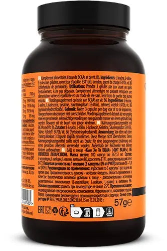 QNT BCAA's + Vitamine B6 - 100 Capsules
