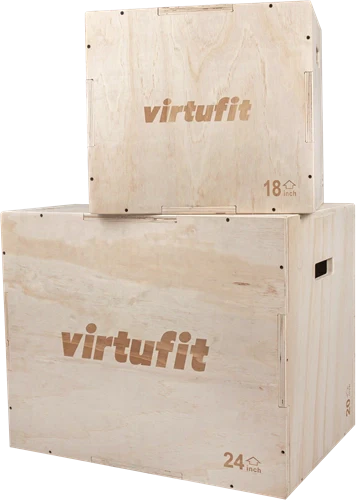 VirtuFit Houten 3-in-1 Plyo Box Set - 2 Stuks